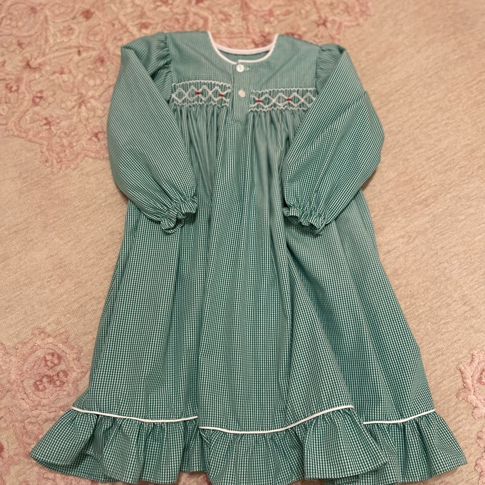 Smocked Christmas Nightgown